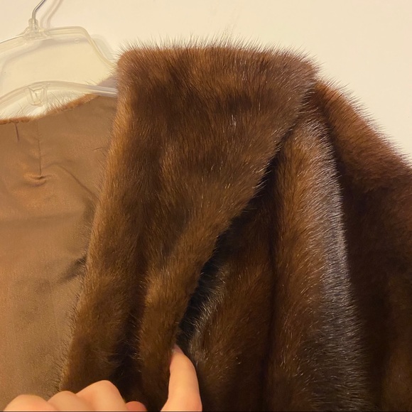 Vintage Genuine Mink Fur Stole Wrap Shawl - Picture 10 of 12